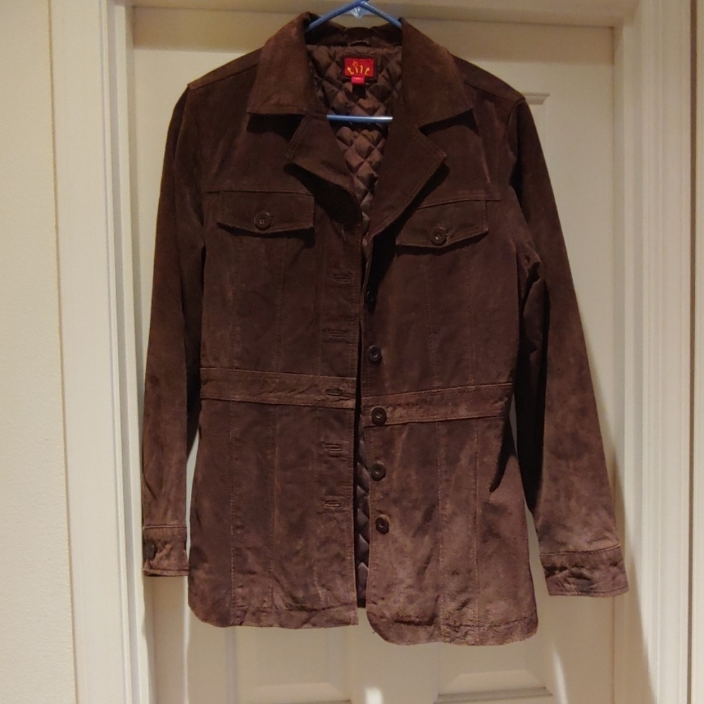 Junior's Brown soft leather jacket XL